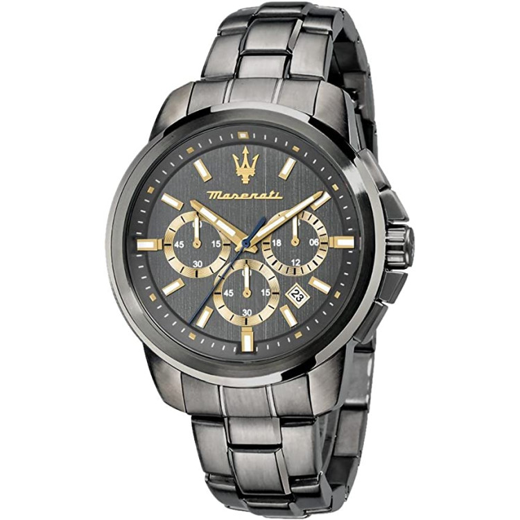 MONTRE HOMME SUCCESSO CHRONOGRAPHE ACIER GRIS ET OR