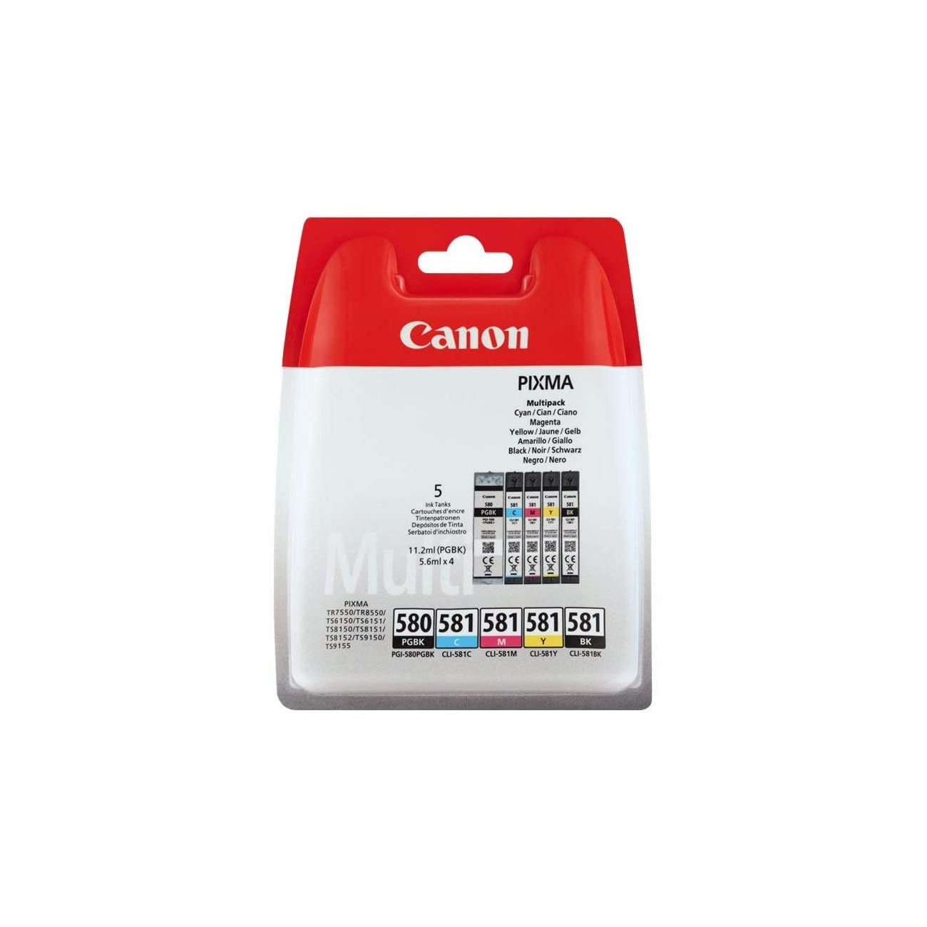 Canon 580-581 Cartouches de Nettoyage - Pack de 5