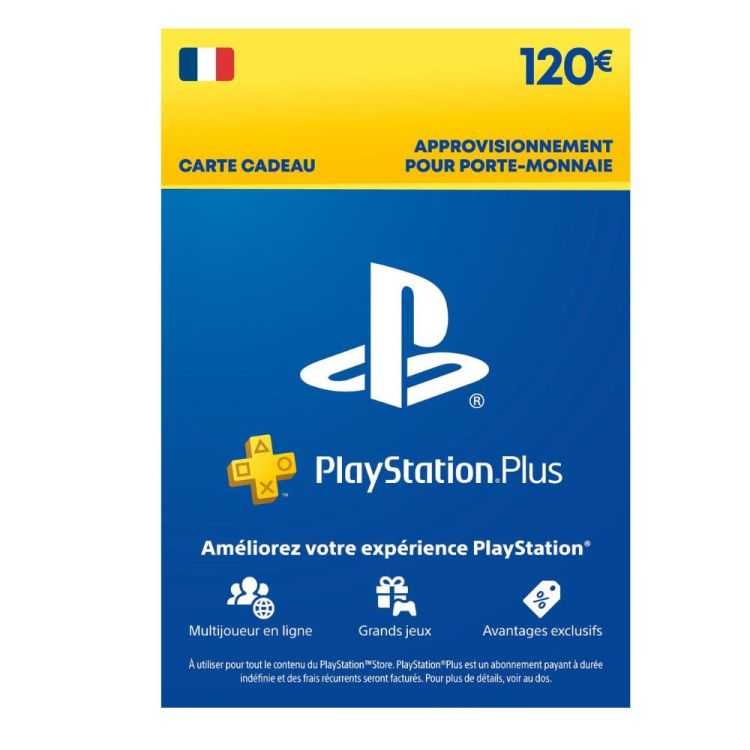 Carte Cadeau PlayStation sur PS4 et PS5